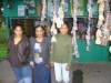 Dunia Bonilla with family at their home and street store